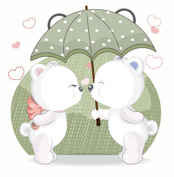 Sketches Of Couples In Rain