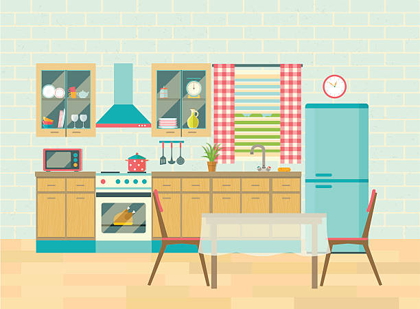 Best Kitchen Illustrations, Royalty-Free Vector Graphics & Clip Art