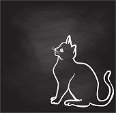 Kitty Sketch Chalkboard