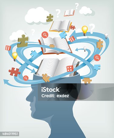 istock Knowledge from books 484011951