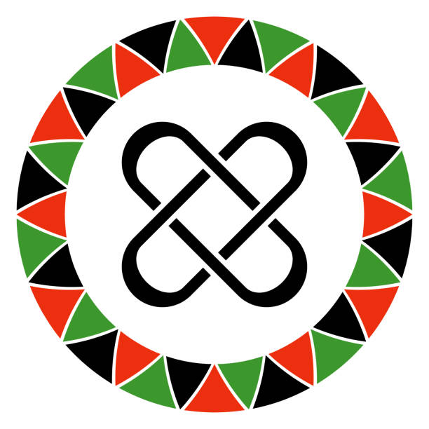 Kwanzaa Principle of Unity Symbol for Kwanzaa principle of umoja kwanzaa stock illustrations