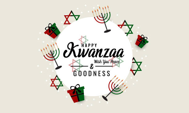 Kwanzaa Kwanzaa greeting card or background. vector illustration. kwanzaa stock illustrations