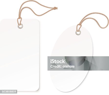 istock Label (tag) isolated on white background. Vector illustration 503808859
