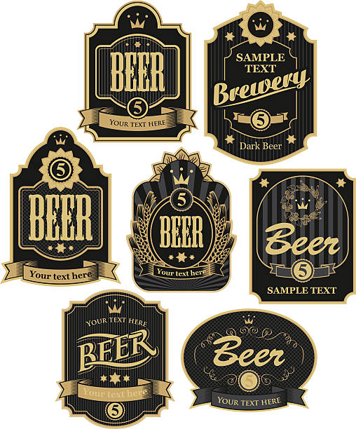 ilustrações de stock, clip art, desenhos animados e ícones de etiquetas de cerveja - empty beer bottle