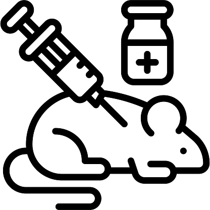 Laboratory rat icon, Vaccine Development related vector