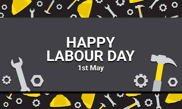 labour day background design. vector illustration. - labor day stock illustrations