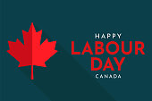 Labour Day Canada card. Vector illustration. EPS10