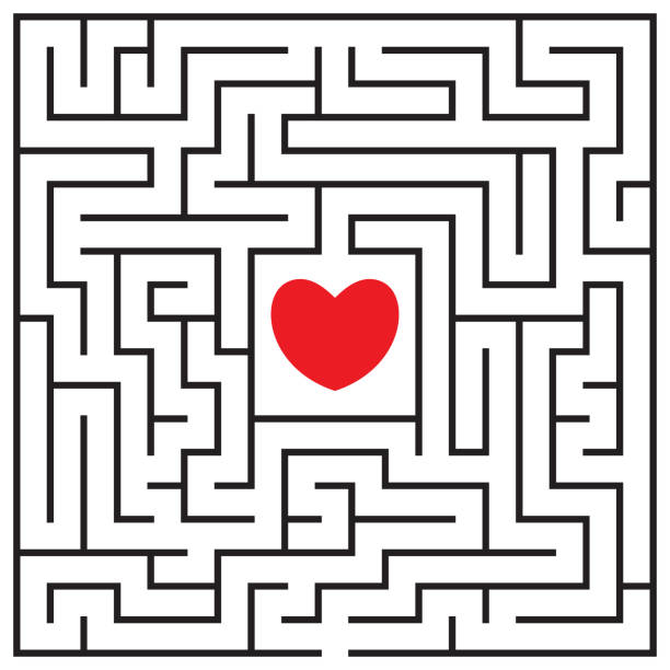 Heart Maze Illustrations, Royalty-Free Vector Graphics & Clip Art - iStock