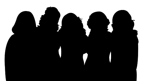 ladies-together-silhouette-vector-vector