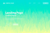 Landing page template for your website with a modern and trendy abstract background. This template can be used for your design, with space for your text (colors used: Orange, Yellow, Green, Turquoise, Blue). Vector Illustration (EPS10, well layered and grouped), wide format (3:2). Easy to edit, manipulate, resize or colorize.