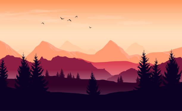 Best Dawn Sky Illustrations, Royalty-Free Vector Graphics & Clip Art ...