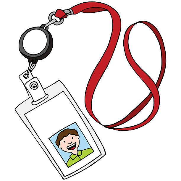 royalty-free-red-lanyards-clip-art-vector-images-illustrations-istock