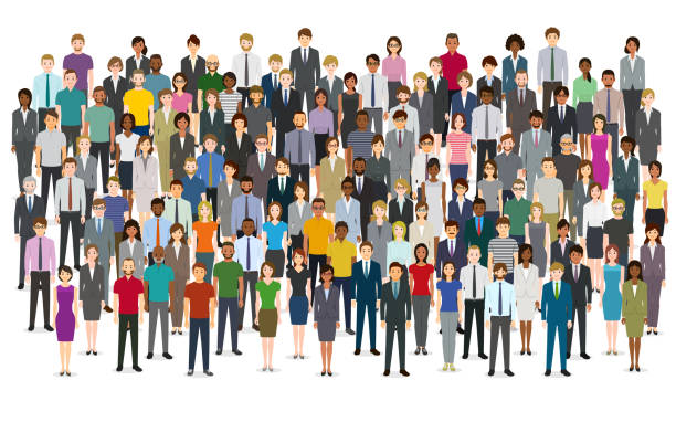 Large group of people Large group of people.
Created with adobe illustrator. crowd of people stock illustrations