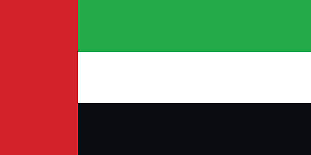 флаг объединенных арабских эмиратов - uae flag stock illustrations