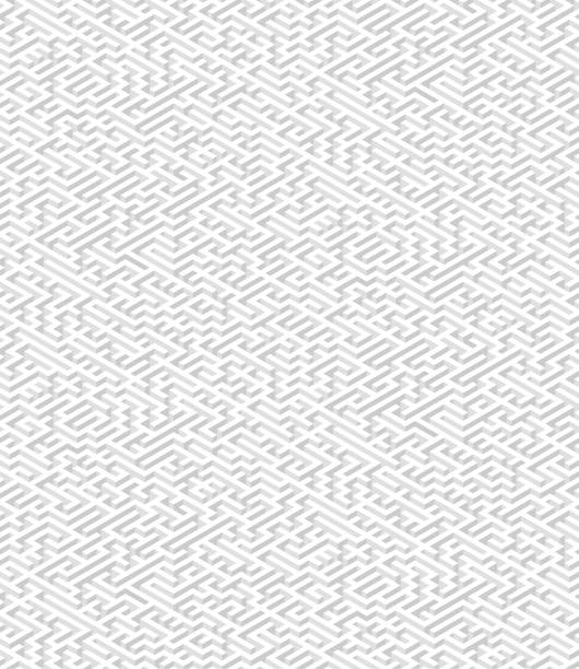 Large isometric maze seamless pattern Large isometric maze seamless pattern maze backgrounds stock illustrations