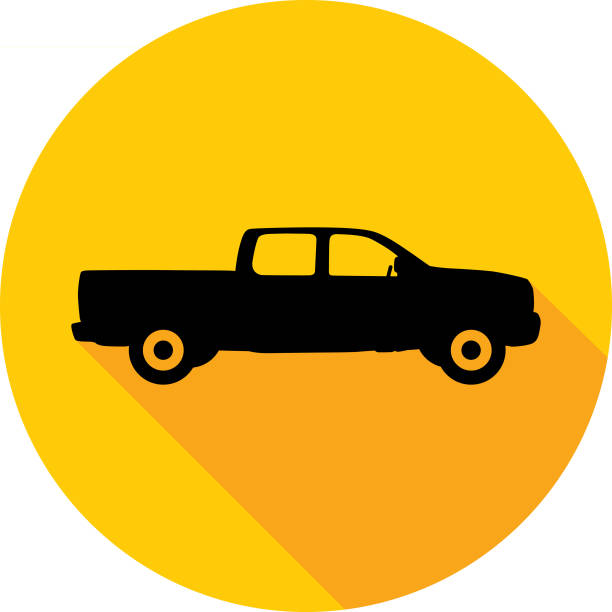 Pickup Truck Profile Illustrations, Royalty-Free Vector Graphics & Clip