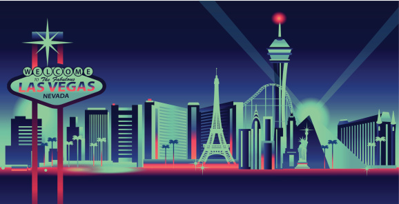 Las Vegas Skyline Stock Illustration Download Image Now