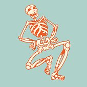 istock Laughing Skeleton 1328199009
