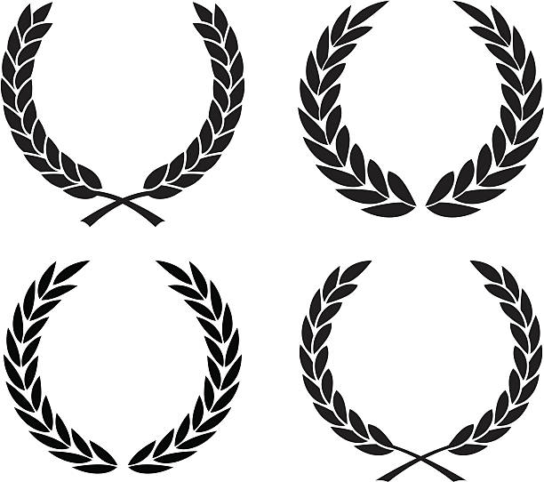 Laurel wreath assortment A collection of different laurel wreaths. 2 credits each or 4 for 8 credits. wreath stock illustrations