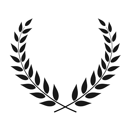 Laurel Wreath Vector Isolated Stock Illustration - Download Image Now ...