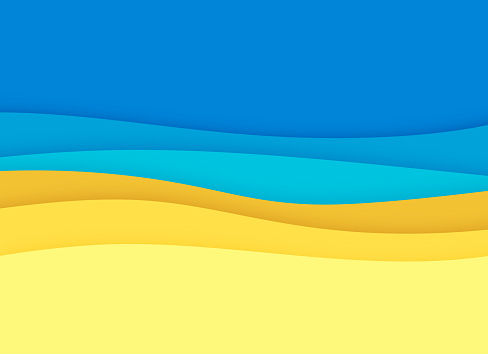 Gradient waves abstract background pattern.