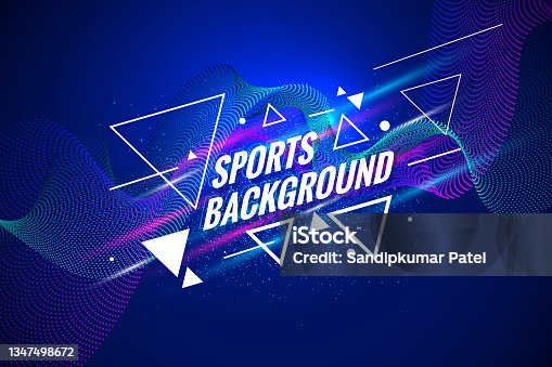 istock Layout poster template design for sport event 1347498672
