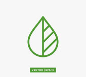 istock Leaf Icon Vector Illustration Design Editable Resizable EPS 10 1346152837