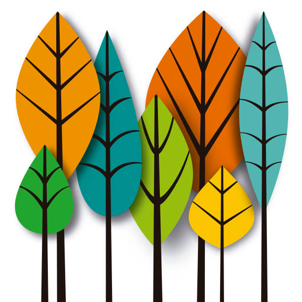 Leaves vector art illustration