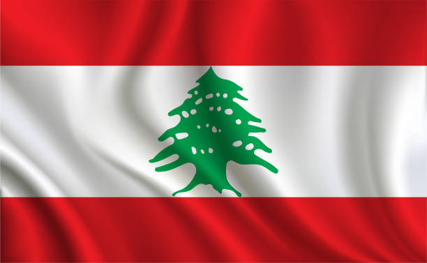 Lebanon flag background  Lebanon Flag stock illustrations