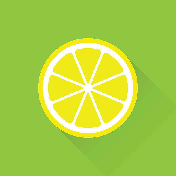 Lemon flat icon vector art illustration