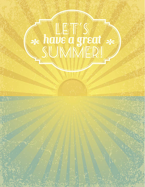 Let's Have a Great Summer! vector art illustration