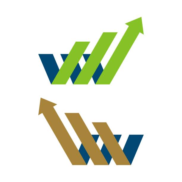 W Letter Arrow Logo Template Illustration Design. Vector EPS 10.  letter w stock illustrations