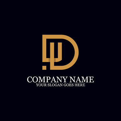 Letter Dv Monogram Logo Inspiration Initial Logo Design Stock