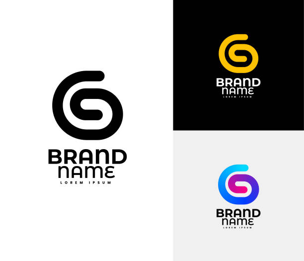 Letter G Logo set vector art illustration