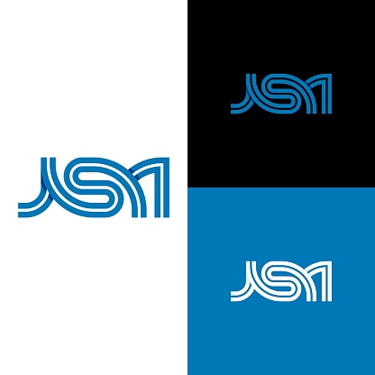 ASM letter initials logo. clean modern monogram logo inline-style