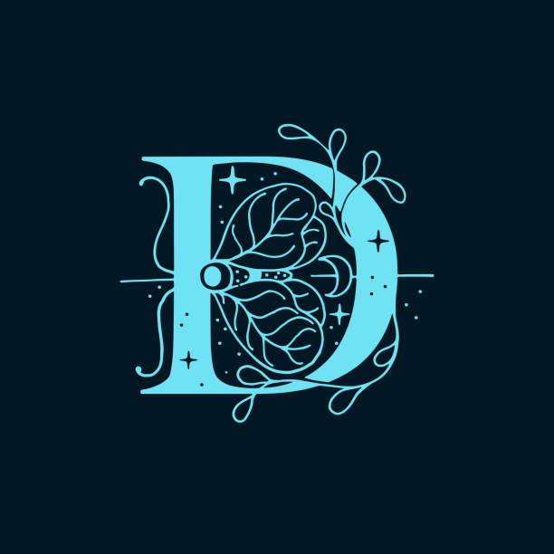 Drawing Of Fancy Letter D Illustrations, Royalty-Free Vector Graphics ...