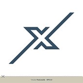 istock X Letter Logo Template Illustration Design. Vector EPS 10. 1167198047