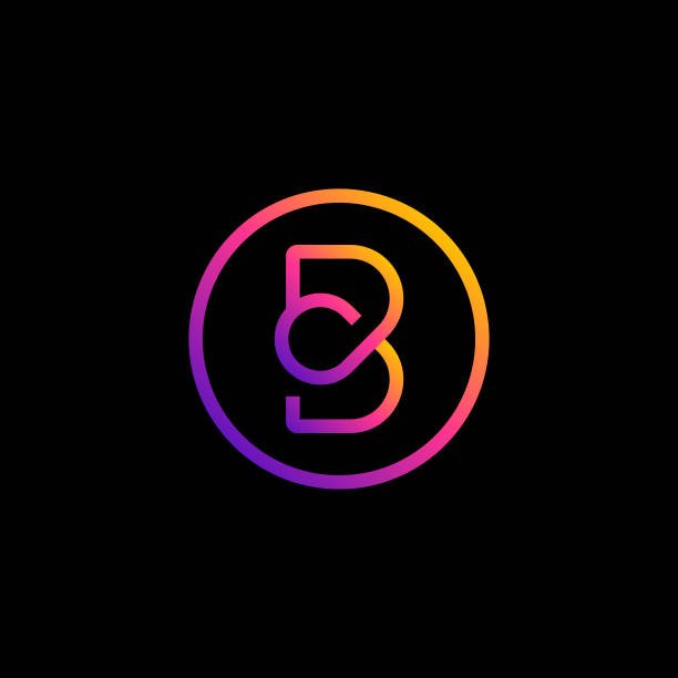 B letter Logo vector art illustration