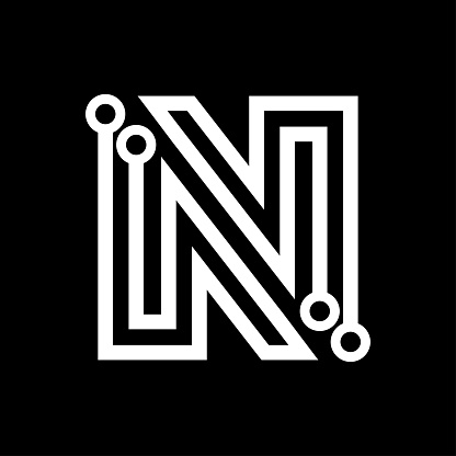 Letter N  Logo Technology Stock Illustration Download  Letter N  Logo Technology Stock Illustration Download