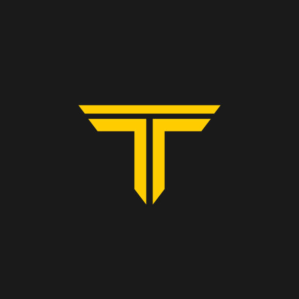 Letter TT T,T icon logo vector T letter icon is designed in vector format. letter t stock illustrations