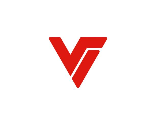 Letter V logo alphabet icon set . Letter V logo  icon design. letter v stock illustrations