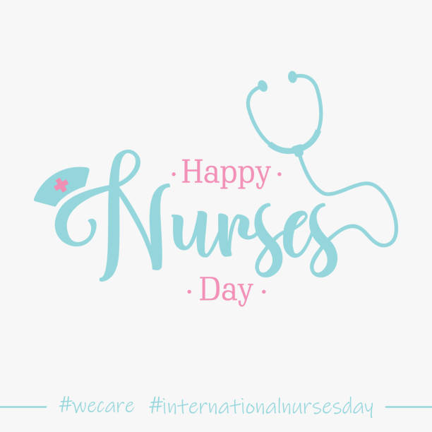 為國際護士日寫上快樂護士日的背景 - nurse 幅插畫檔、美工圖案、卡通及圖標