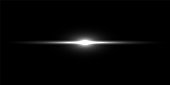 istock Light beam on black background. Vector flash light. 1281301506