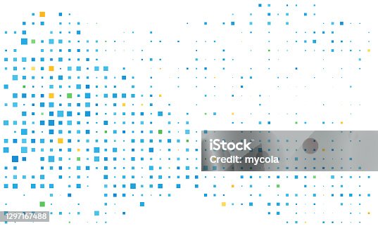 istock Light blue vector layout with squares. Pattern can be used for any projects. 1297167488
