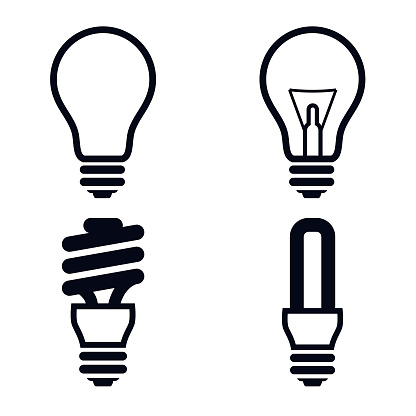 Light Bulb Icons Illustration - VECTOR