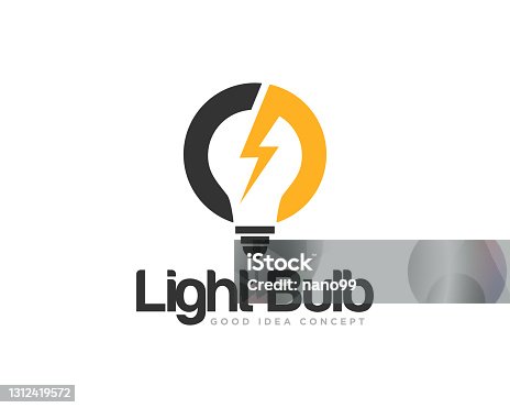 istock Light Bulb Logo Icon Design Vector 1312419572