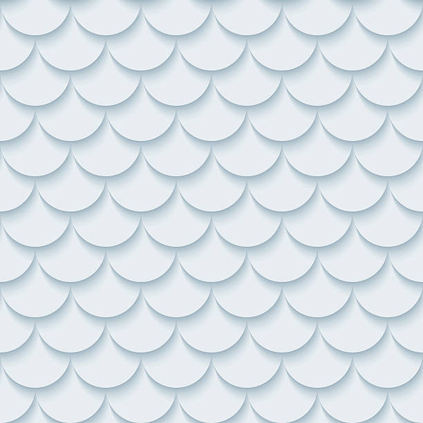 Light gray fish scale seamless background. Light gray fish scale seamless background. Neutral tileable pattern of fish scale. Vector EPS10. animal scale stock illustrations