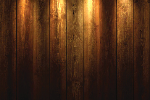Light on wooden Background