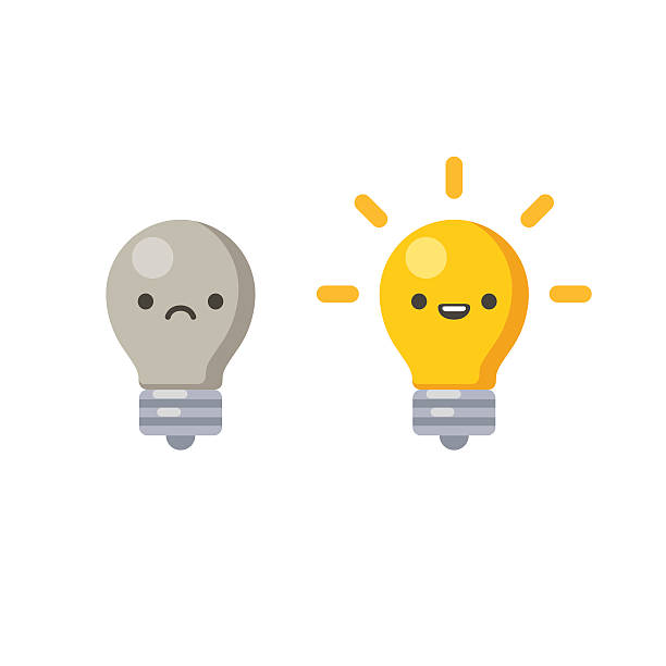 Lightbulb icon vector art illustration
