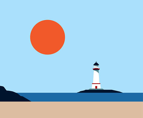 Lighthouse stock illustration